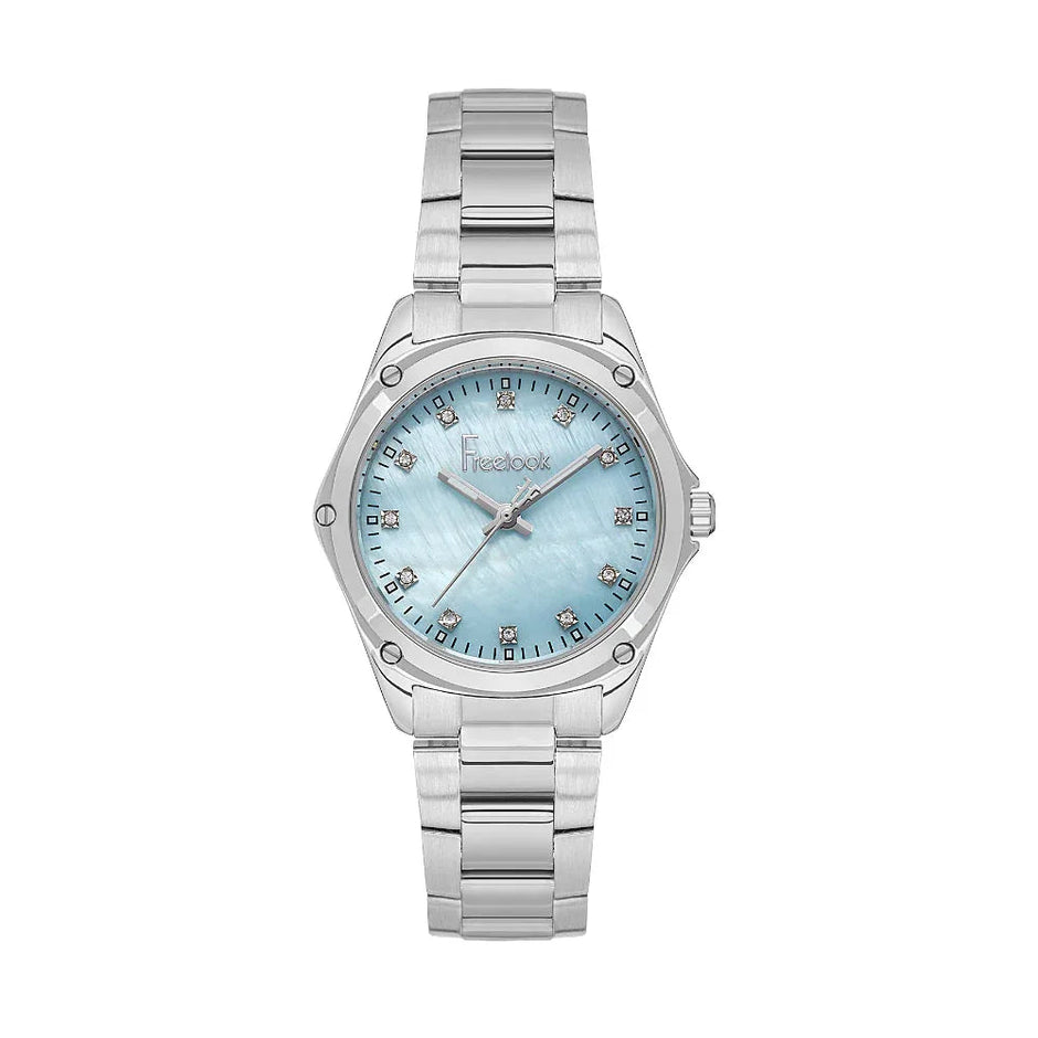 Freelook Jolie Silver Stainless Steel Watch for Women FL.1.10437-1 - Daniel Klein Saudi Arabia
