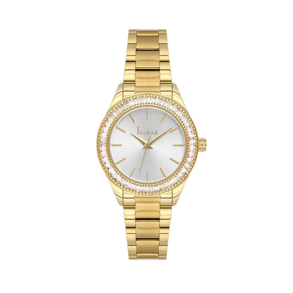 Freelook Lumiere Gold Stainless Steel Watch for Women FL.1.10519-3 - Daniel Klein Saudi Arabia