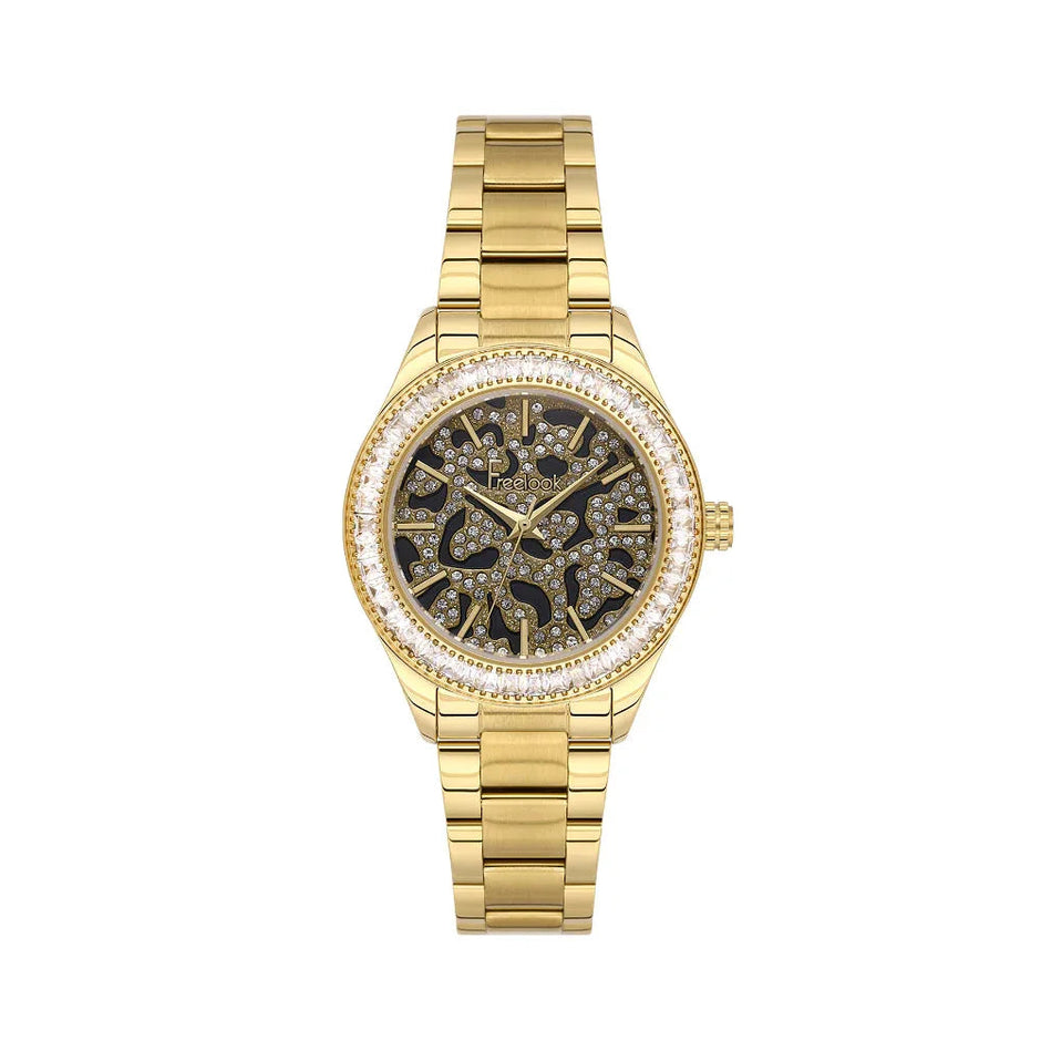Freelook Lumiere Gold Stainless Steel Watch for Women FL.1.10519-4 - Daniel Klein Saudi Arabia