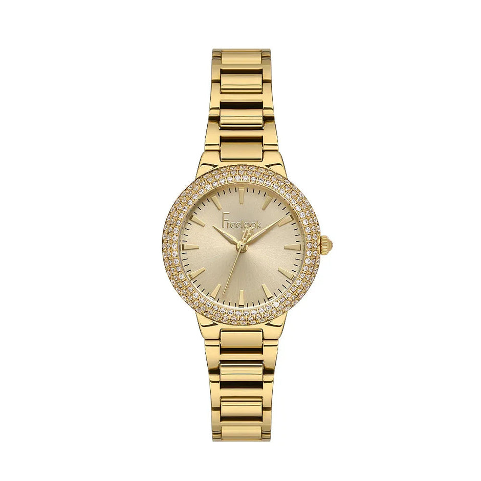 Freelook Charmant Gold Stainless Steel Watch for Women FL.1.10523-3 - Daniel Klein Saudi Arabia