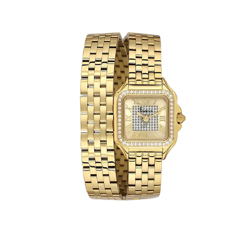 Freelook Lumiere Gold Stainless Steel Watch for Women FL.1.10524-3 - Daniel Klein Saudi Arabia
