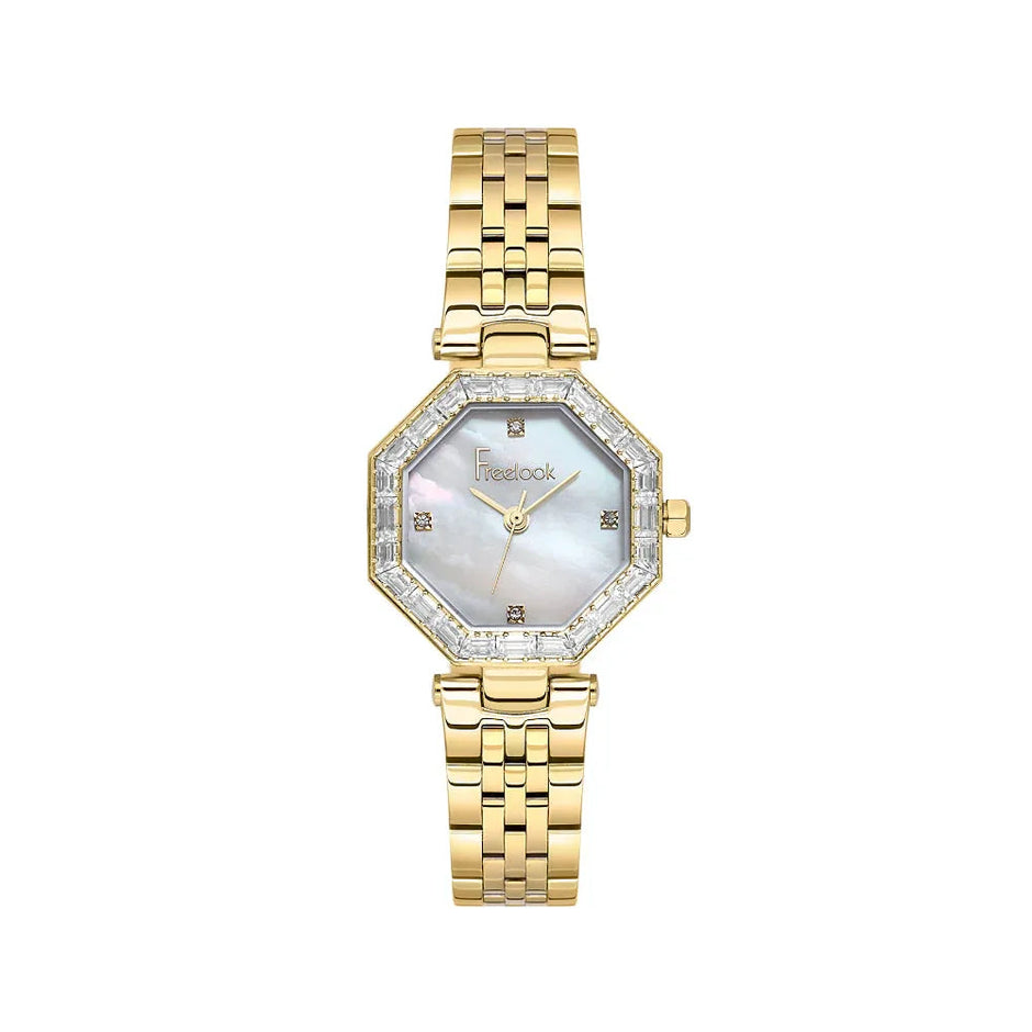 Freelook Lumiere Gold Stainless Steel Watch for Women FL.1.10529-2 - Daniel Klein Saudi Arabia