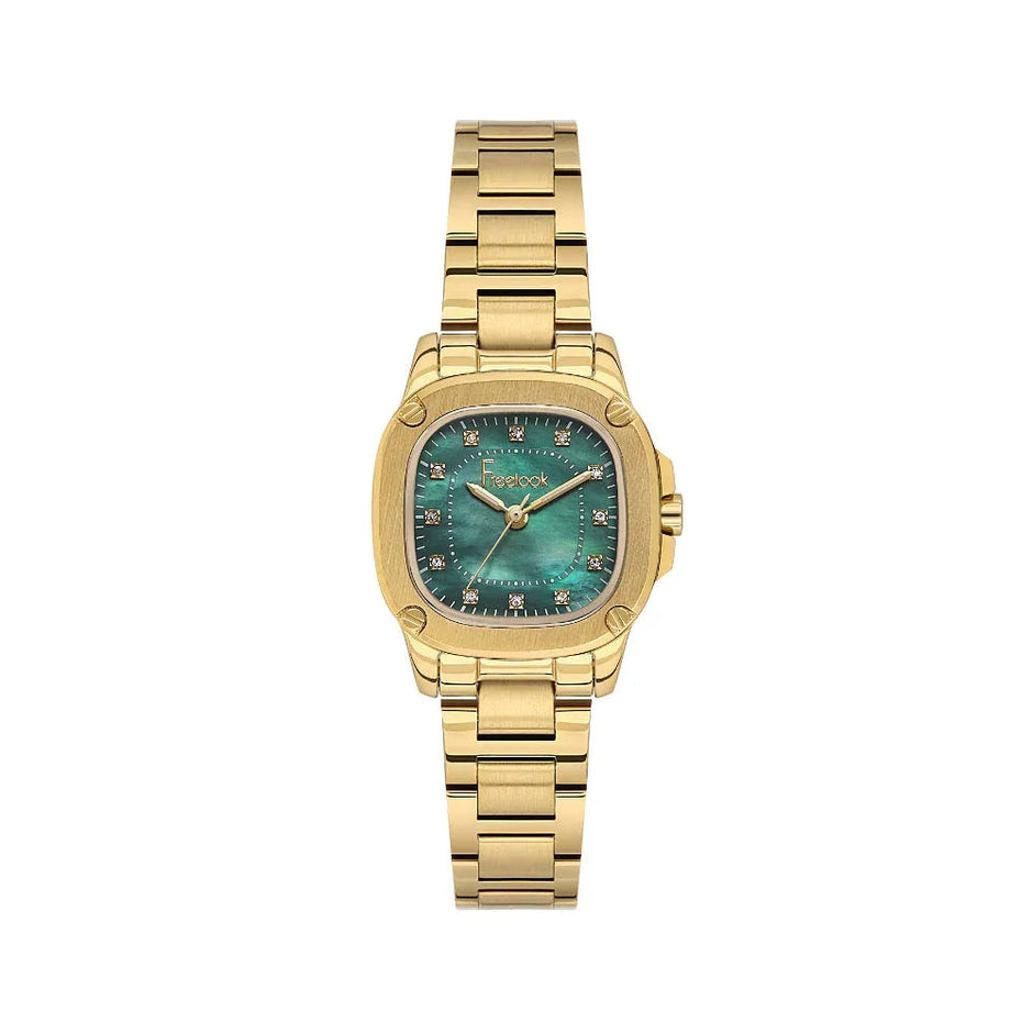 Freelook Jolie Gold Stainless Steel Watch for Women FL.1.10531-3 - Daniel Klein Saudi Arabia