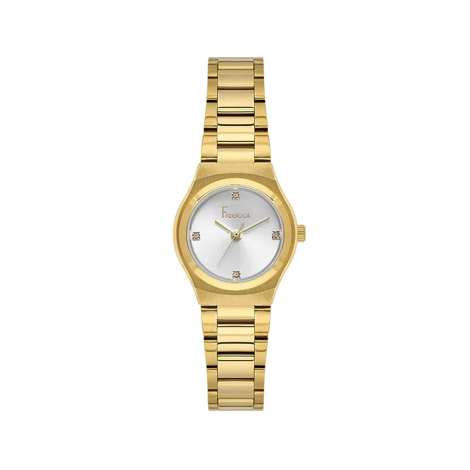 Freelook Jolie Gold Stainless Steel Watch for Women FL.1.10534-3 - Daniel Klein Saudi Arabia