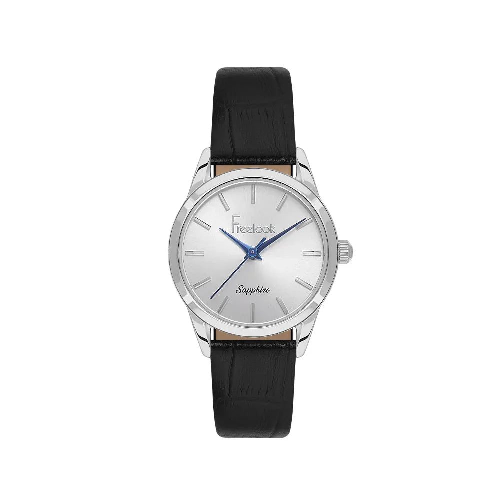 Freelook Naturelle Black Leather Watch for Women FL.1.10541-1 - Daniel Klein Saudi Arabia