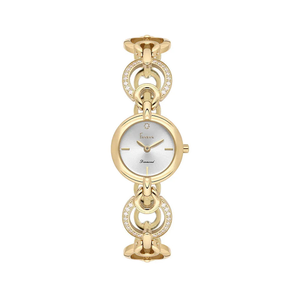 Freelook Lumiere Gold Stainless Steel Watch for Women FL.4.10020-3 - Daniel Klein Saudi Arabia
