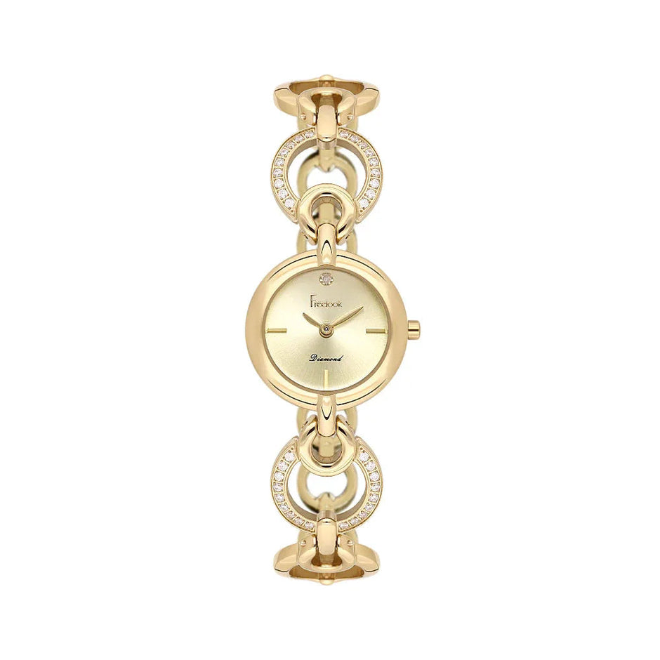 Freelook Lumiere Gold Stainless Steel Watch for Women FL.4.10020-4 - Daniel Klein Saudi Arabia