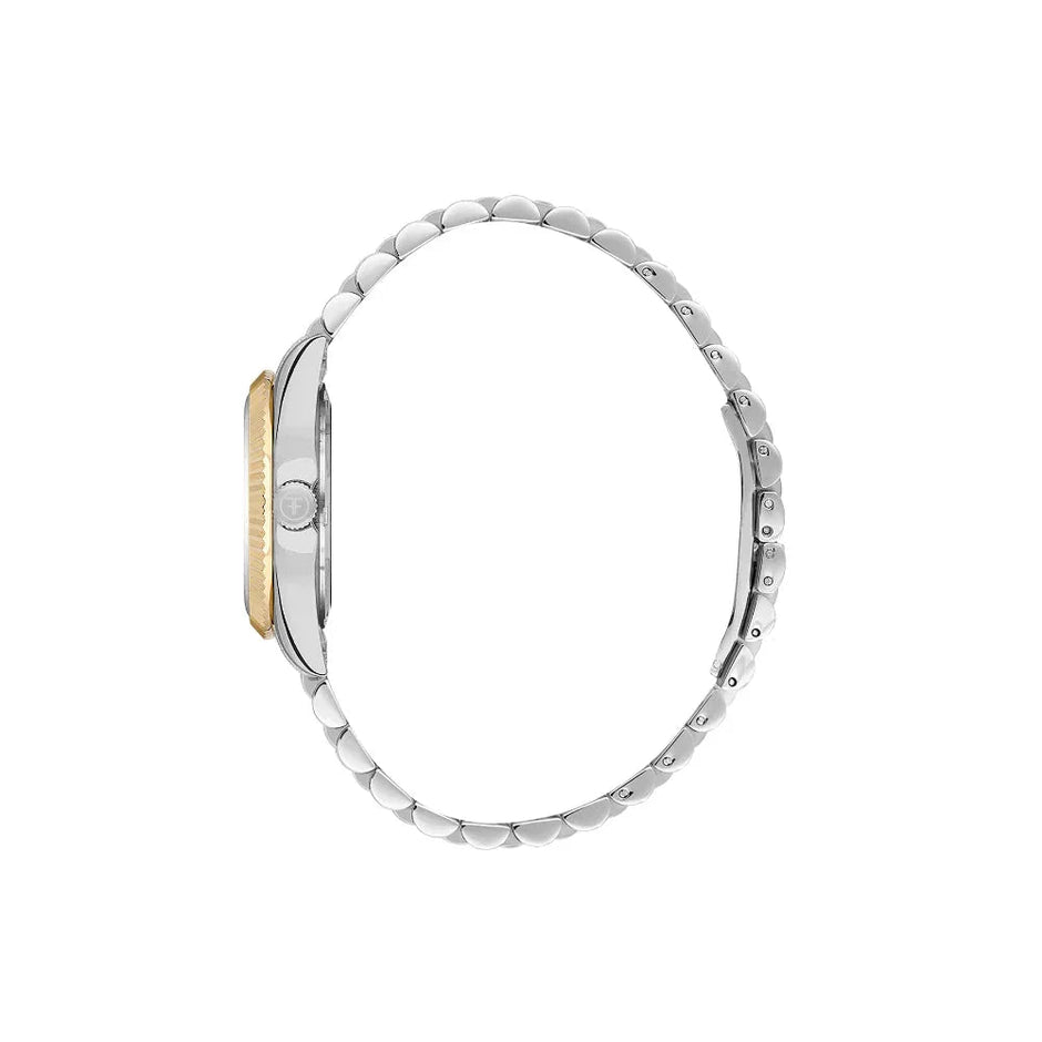 Freelook Jolie Silver and Gold Stainless Steel Watch for Women FL.4.10021-4 - Daniel Klein Saudi Arabia