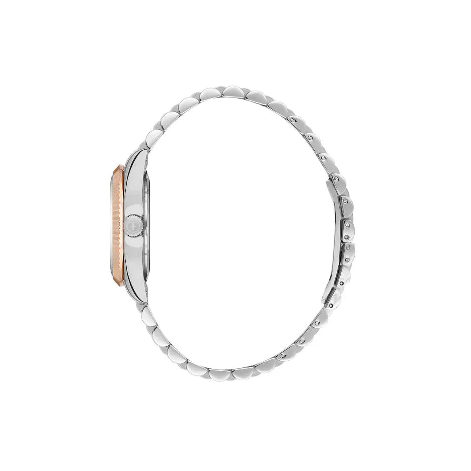 Freelook Jolie Silver and Rose Gold Stainless Steel Watch for Women FL.4.10021-6 - Daniel Klein Saudi Arabia