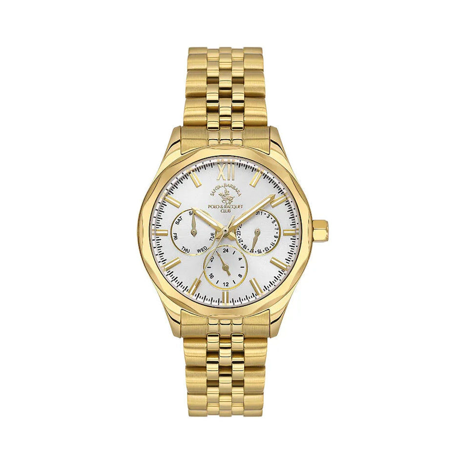 Santa Barbara Polo & Racquet Club Unique Gold Stainless Steel Watch for Women SB.1.10409-6 - Daniel Klein Saudi Arabia