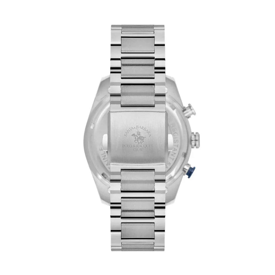 Santa Barbara Polo & Racquet Club Silver Stainless Steel Watch for Men SB.1.10498-6 - Daniel Klein Saudi Arabia