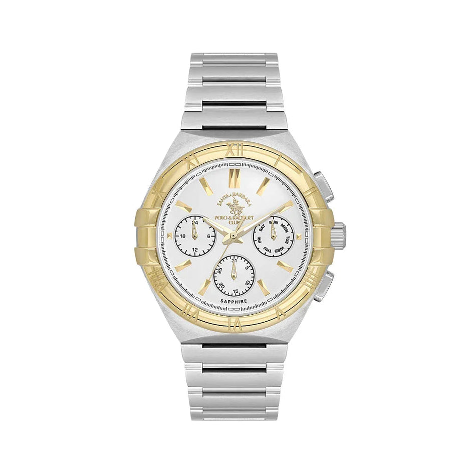 Santa Barbara Polo & Racquet Club Luxury Silver Stainless Steel Watch for Men SB.1.10548-3 - Daniel Klein Saudi Arabia