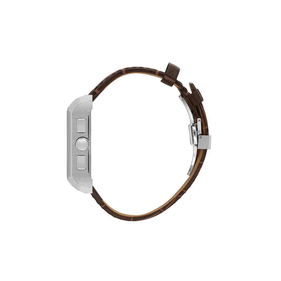 Santa Barbara Polo & Racquet Club Legend Silver Genuine Leather Watch for Men SB.1.10550-2 - Daniel Klein Saudi Arabia