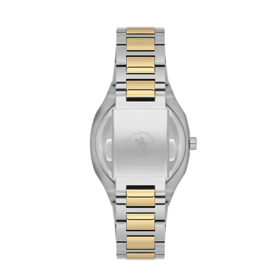 Santa Barbara Polo & Racquet Club Silver and Gold Stainless Steel Watch for Women SB.1.10625-5 - Daniel Klein Saudi Arabia