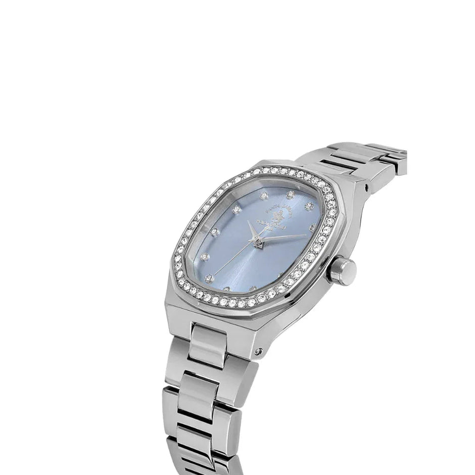 Santa Barbara Polo & Racquet Club Silver Stainless Steel Watch for Women SB.1.10625-7 - Daniel Klein Saudi Arabia