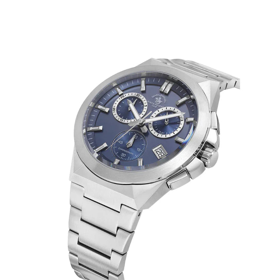 Santa Barbara Polo & Racquet Club Silver Stainless Steel Watch for Men SB.1.10633-2 - Daniel Klein Saudi Arabia