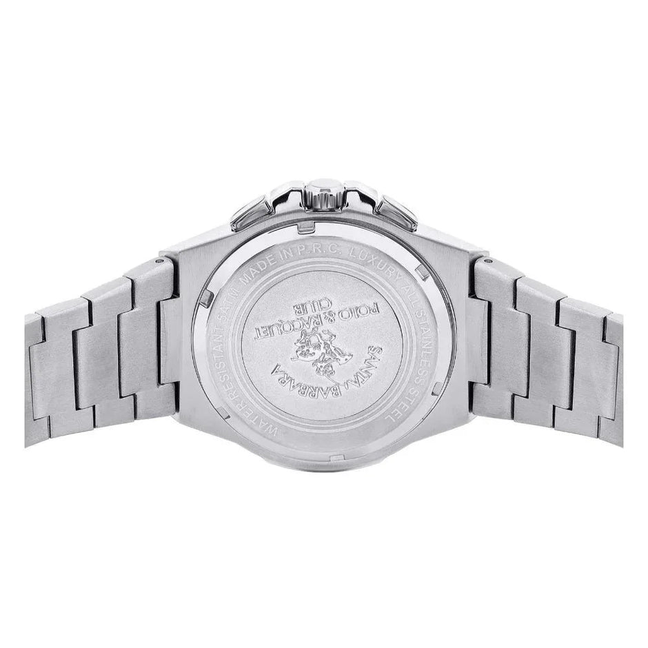 Santa Barbara Polo & Racquet Club Silver Stainless Steel Watch for Men SB.1.10633-6 - Daniel Klein Saudi Arabia
