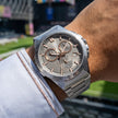 ساعة سانتا باربرا بولو آند راكيت كلوب فضي من ستانلس ستيل للرجال SB.1.10633-7