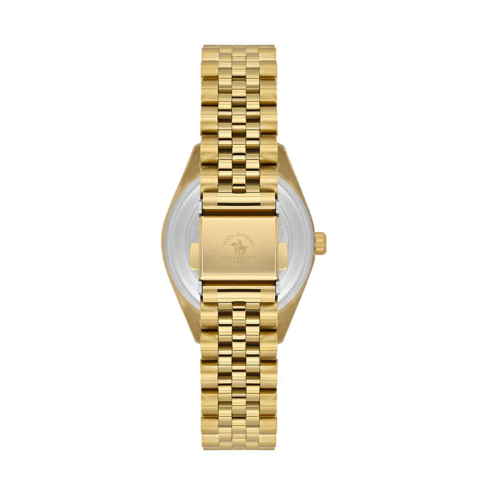 Santa Barbara Polo & Racquet Club Gold Stainless Steel Watch for Women SB.1.10643-2 - Daniel Klein Saudi Arabia