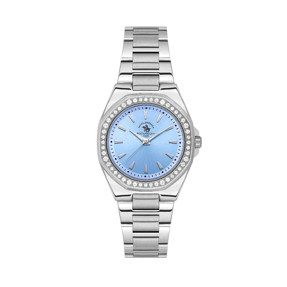 Santa Barbara Polo & Racquet Club Unique Silver Stainless Steel Watch for Women SB.1.10647-2 - Daniel Klein Saudi Arabia