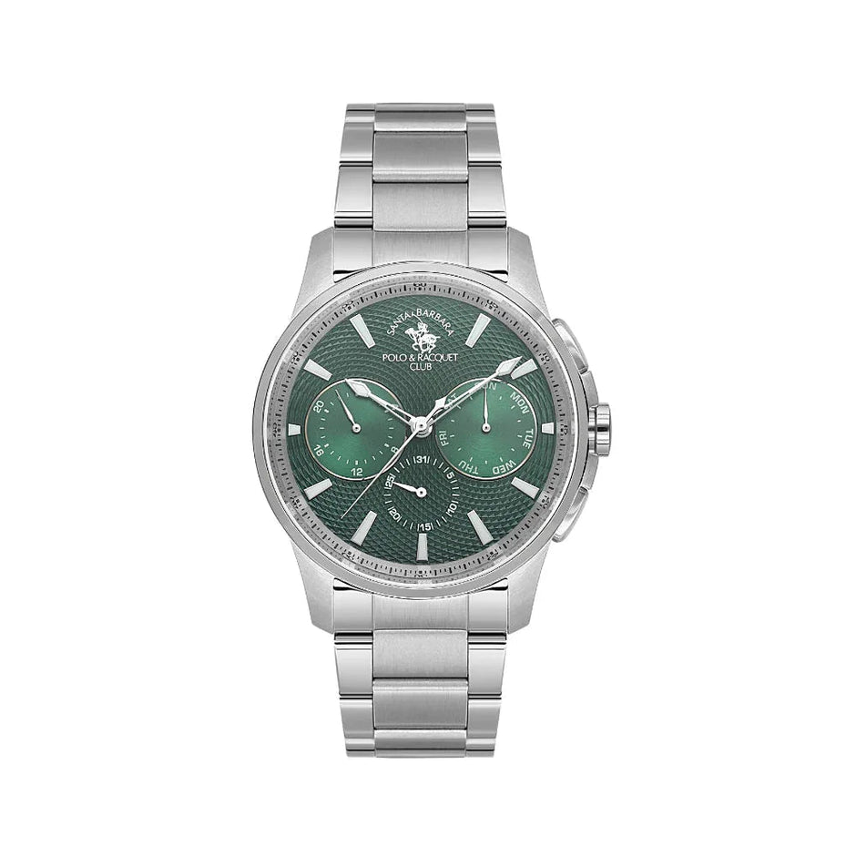 Santa Barbara Polo & Racquet Club Legend Silver Stainless Steel Watch for Men SB.1.10651-4 - Daniel Klein Saudi Arabia