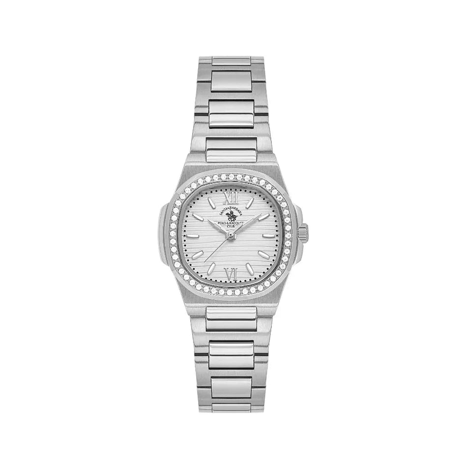 Santa Barbara Polo & Racquet Club Unique Silver Stainless Steel Watch for Women SB.1.10658-1 - Daniel Klein Saudi Arabia