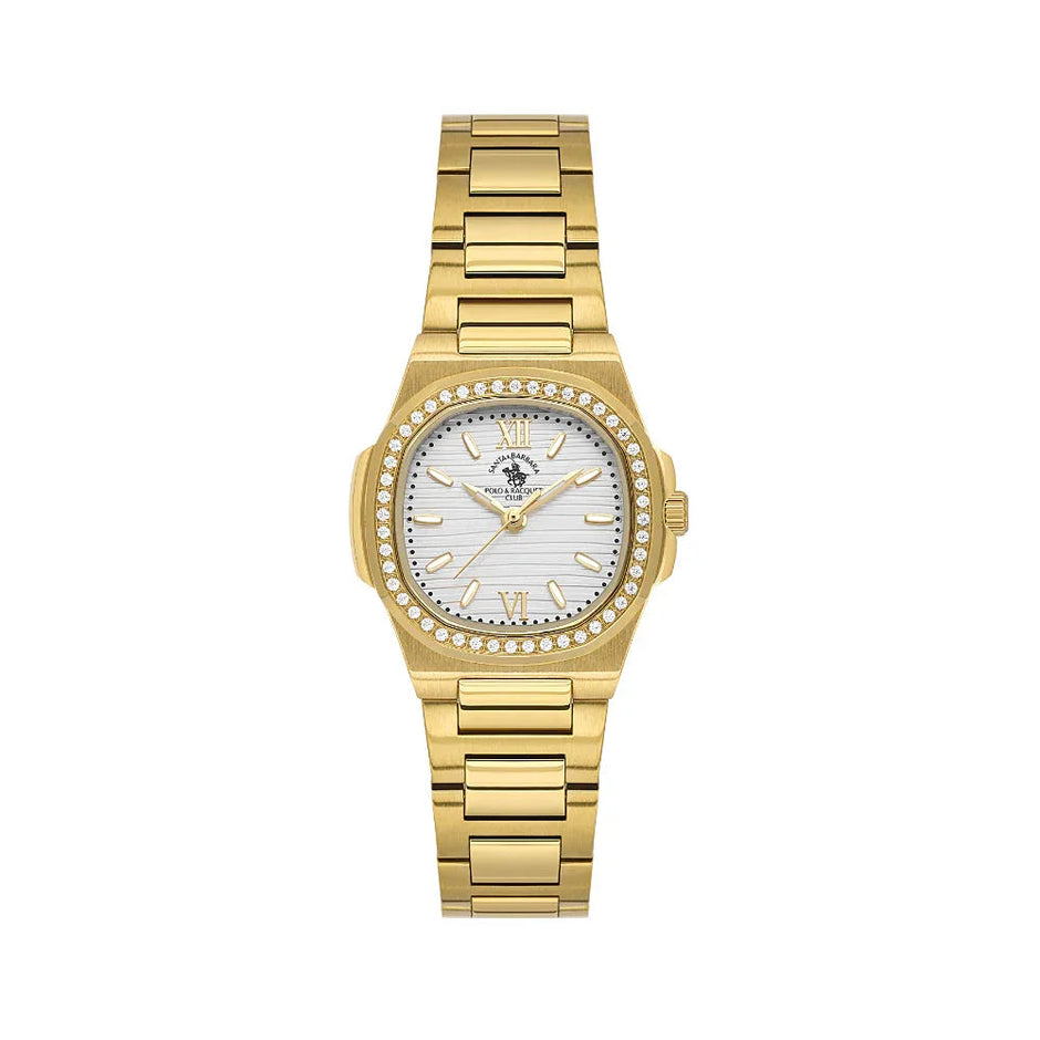Santa Barbara Polo & Racquet Club Unique Gold Stainless Steel Watch for Women SB.1.10658-2 - Daniel Klein Saudi Arabia