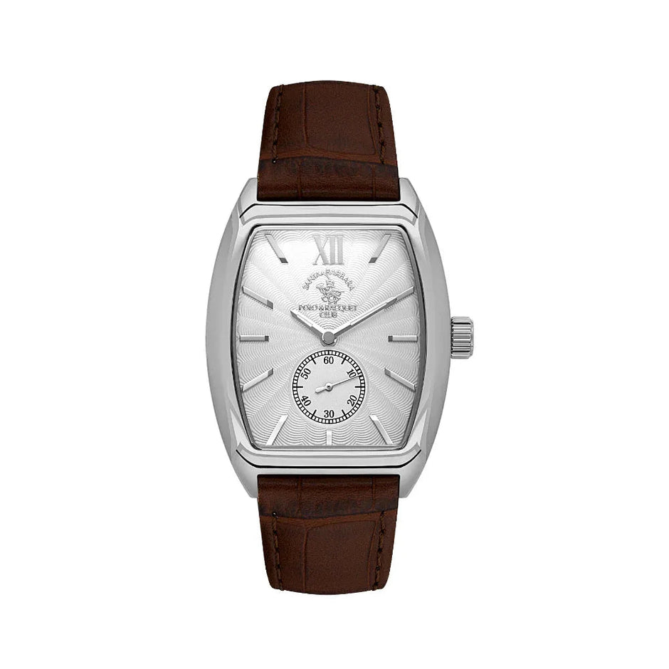 Santa Barbara Polo & Racquet Club Noble Brown Genuine Leather Watch for Men SB.1.10662-2 - Daniel Klein Saudi Arabia