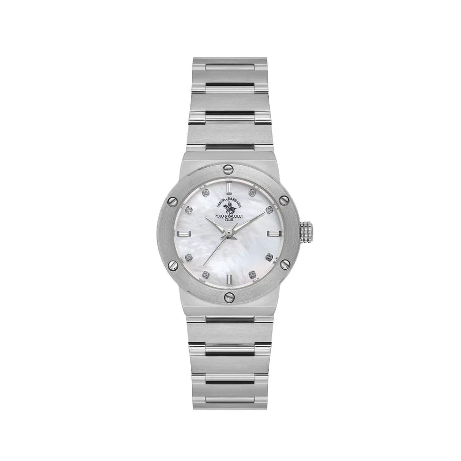 Santa Barbara Polo & Racquet Club Unique Silver Stainless Steel Watch for Women SB.1.10664-1 - Daniel Klein Saudi Arabia