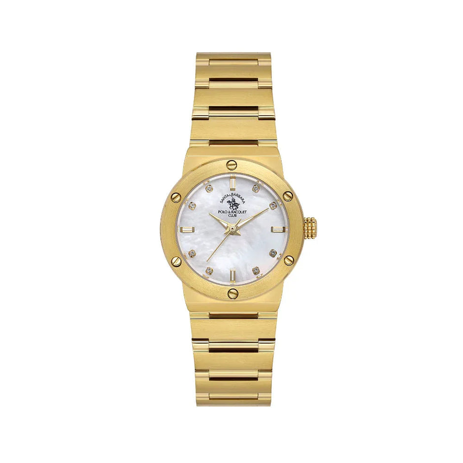 Santa Barbara Polo & Racquet Club Unique Gold Stainless Steel Watch for Women SB.1.10664-2 - Daniel Klein Saudi Arabia