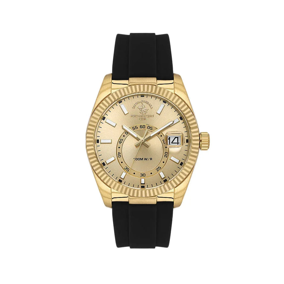 Santa Barbara Polo & Racquet Club Legend Black Stainless Steel Watch for Men SB.1.10669-2 - Daniel Klein Saudi Arabia