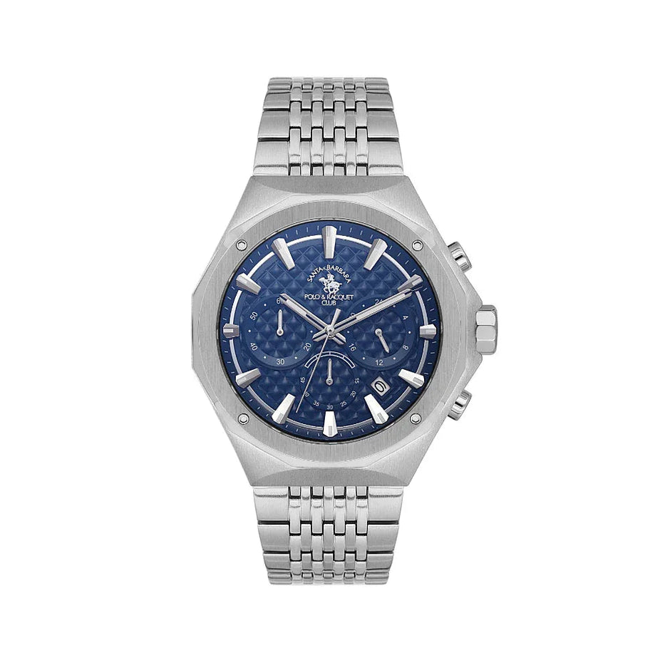 Santa Barbara Polo & Racquet Club Legend Silver Stainless Steel Watch for Men SB.5.10005-2 - Daniel Klein Saudi Arabia