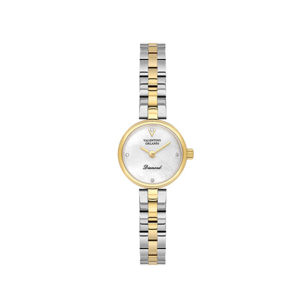 Valentino Orlandi Silver and Gold Stainless Steel Watch for Women VO.1.10022-3