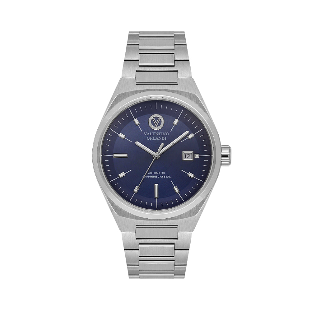 Valentino Orlandi Silver Stainless Steel Watch for Men VO.1.10024-3