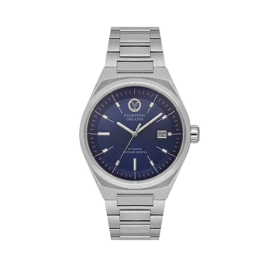 Valentino Orlandi Silver Stainless Steel Watch for Men VO.1.10024-3