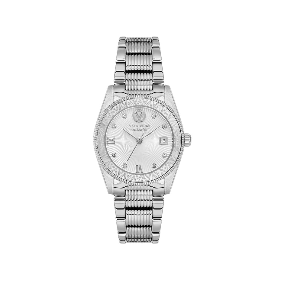 Valentino Orlandi Silver Stainless Steel Watch for Women VO.4.10008-1