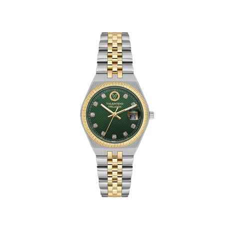 Valentino Orlandi Silver and Gold Stainless Steel Watch for Women VO.4.10010-4