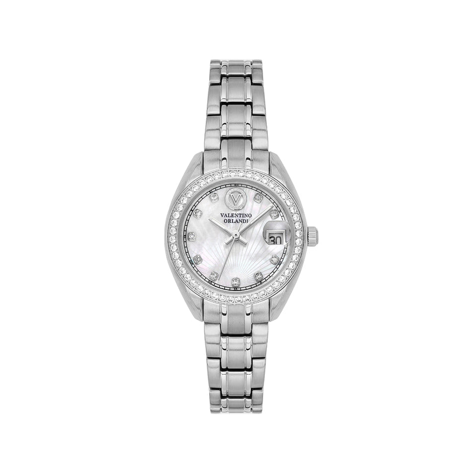 Valentino Orlandi Silver Stainless Steel Watch for Women VO.4.10011-1